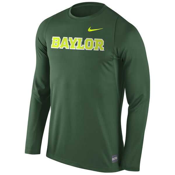 Baylor Bears Nike 2016 Elite Basketball Shooter Long Sleeve Dri-FIT WEM Top - Green,We sell and wholesale Baylor Bears Nike 2016 Elite Basketball Shooter Long Sleeve Dri-FIT WEM Top - Green on line form chian!